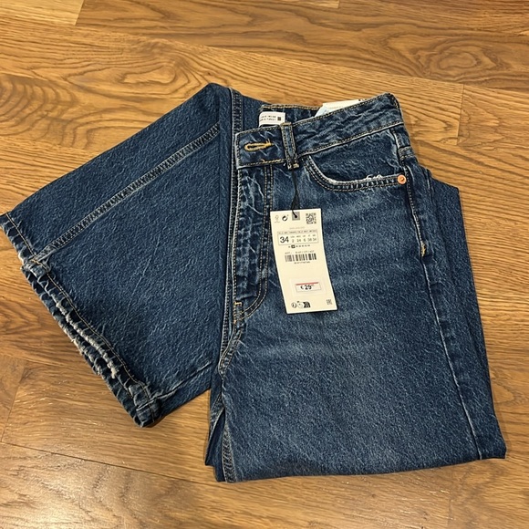 ZARA High Waisted Straight Leg - 34/2 - Picture 3 of 5